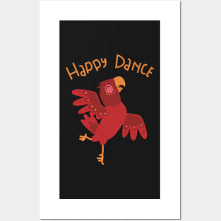 Happy Dance, parrot dancing Posters and Art